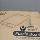 1000 Pieces Rotating Plastic Puzzle Board with Drawers and Cover, 30"x22" Portable Spinning Jigsaw Puzzle Table for Adults, Upgraded Lazy Susan, Ideal Gift for Mum