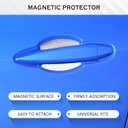 Auprite Magnetic Car Door Handle Cup Protector Guard,4PCS Universal White Carbon Fiber Car Door Bowl Scratch Protector Fits for Most Cars..., APR1318A