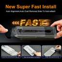 OneFish 2 Pack Privacy Screen Protector for iPhone 14 Pro - 4-Way 360 Anti-Spy Tempered Glass, 9H Hardness, 3D Curved Edges, Case-Friendly & Easy Installation