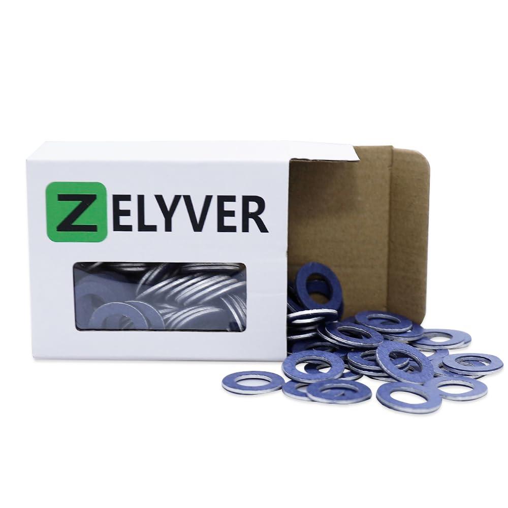 100PCS 90430-12031 12mm Aluminum Oil Drain Plug Gaskets Crush Washer Seals Compatible with Toyota Camry 4Runner/Lexus/Scion Replaces 90430-12028 095-156 65394