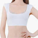 Womens Shaper False Shoulders 2 in 1 Built-in Shoulder Pad Vest Shirt Undershirt M
