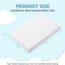 Mini Crib Mattress - 38x24x4 Inch Dual Sided Memory Foam Baby Mattress with Breathable Removable Cover - Fits Most Mini and Portable Cribs