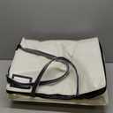 Reusable Grocery Bag with Wheels, Foldable Shopping Rolling Tote Bag, Shopping Trolley Cart with Zippered Top, Heavy Duty Handles, Lightweight, Carries Up to 46 LBS, Medium, Beige