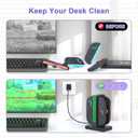 Switch 2 Joycon Charger 4 in 1 Switch 2 Charging Dock Only for Switch2 Joycon Controller, Portable & Detachable