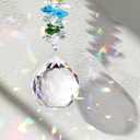 Sympathy Butterfly Crystal Suncatcher Gifts for Loss of Daughter Bereavement Gift Idea for Loss of Daughter Crystal Suncatcher Butterfly Rainbow Maker Window Hanging (Pink)