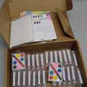 Sabary 36 Pack Valentines Day Gifts for Kids Valentines Watercolor Paint Set with Gift Cards Mini Paint Sets with Adhesive Dots for Class Exchange Prizes Party Favors for Preschool Classroom School