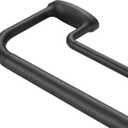 Double Curtain Rods, Wrap Around Curtain Rod for Windows, Internal Splicing 1'' Front and 5/8'' Back Adjustable Curtain Rod with Aluminum Finials and Brackets (Black, 28-120")