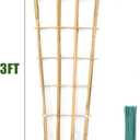 Bamboo Trellis,3Ft,3Pack,Climbing PlantsTrellis, Fan-Shaped Trellis,for Outdoor and Indoor Potted Climbing Plants,Vegetables, Cucumber, Tomato, Hoya