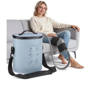 Ice Machine for Knee After Surgery, Cold Therapy Machine for Knee Replacement Recovery, Portable Ice Therapy System with Adjustable Timer & Flow Control, Cold Therapy Compression Wrap for Recovery
