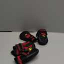 CovertSafe& Dog Boots for Dogs Non-Slip, Waterproof Dog Booties for Outdoor, Dog Shoes for Medium to Large Dogs 4Pcs with Rugged Sole Black-Red (Size 5: 2.7''x2.3'')(L*W) for 41-60 lbs)