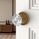 Asidrama 8 Pack Antique Brass Privacy Crystal Door Knobs
Privacy Lock for Bedroom & Bath,Glass Design,Heavy Duty,Fits Left & Right,Easy Install
