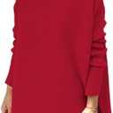 EFAN Women's Turtleneck Oversized Sweaters Fall Outfits Clothes Long Pullover Winter Tunic Tops 2025 XL