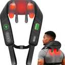 COMFIER Cordless Neck Shoulder Massager with Heat, Shiatsu Back Massager for Pain Deep Tissue, 4D Kneading Massager for Neck Shoulder, Gifts for Mom/Dad