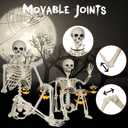 5.4Ft & 3Ft Skeleton for Halloween Decoration