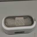 Ultrasonic Jewelry Cleaner, 48KHz Ultrasonic Cleaner Machine for Jewelry, Eyeglasses, Rings, Watch Strap, Dentures- Dual Cleaning Modes, 304 Stainless Steel Tank (White)