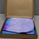 Lewtemi Hopper Ball for Adults, 29 Inch Bouncing Hippity with Handle Rubber Hop, Jumping Hopping Exercise Ball with Air Pump for Outdoors Sports Games Exercise (Blue Purple Cloud)