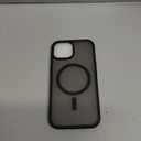 SUPFINE Magnetic for iPhone 15 Case (Compatible with MagSafe) (Military Grade Drop Protection) Translucent Matte Shockproof Phone Cover, Black