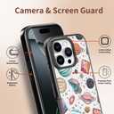 for iPhone Case - [6.6 ft Military-Grade Drop Protection] [Anti-Peel Technology] Clear Black TPU Bumper Case with Cute Design (Space Planet, iPhone 16 Pro)