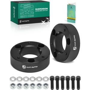 YHTAUTO 2.5 Inch Front Leveling Lift Fits 2004-2023 Ford F150, 2003-2018 Expedition, 2006-2008 Lincoln Mark LT | RWD/4WD | Spacers Raise the Front By 2.5 Inch | 2PCS Suspension Leveling Kit w/Hardware