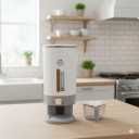 Rice Dispenser 22 Lbs(10 kg), Rice Storage Container Sealed Moisture Proof with Measuring Cup for Kitchen Pantry Household, BPA-Free, Grey 1 Pack