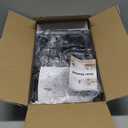 SWTYMIKI Shower Caddy Tension Pole - 4-Tier Corner Shower Organizer Tension Rod with Soap Holder, Toothbrush Holder & 4 Hooks, Adjustable Stainless Steel Bathroom Organizer 27.6 to 108.3 inch, Black