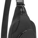 WESTBRONCO Small Sling Bag for Women Nylon Crossbody Sling Backpck Lightweight for Travel Casual Daily