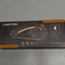 Orange Ninja 4-Stage Knife Sharpener & Serrated Knife Sharpener Repairs, Sharpens & Polishes Blades with Ergonomic Non-Slip Grip