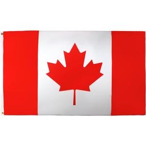 AZ FLAG - Canada Flag - 2x3 Ft - 100D Polyester Canadian Banner with Two Metal Grommets - Fade Resistant - Vivid Colors - 2' x 3' Feet - 90x60 Cm