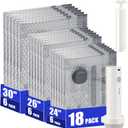 18 Pack Travel Vacuum Storage Bags with Rechargeable Wireless & Hand Pump, Portable Space Saver Bags for Travel & Home, Vacuum Compression Packing Seal for Clothes, Blankets, Seasonal Storage (18 combo set)