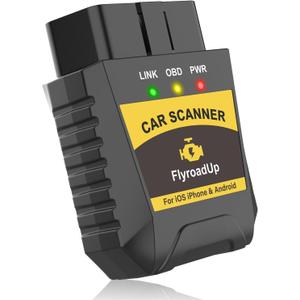 OBD2 Scanner Bluetooth for iPhone iOS Android OBDII Diagnostic Scan Tool Code Reader to Clear Error Code