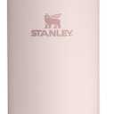Stanley IceFlow 2.0 Fast Flow Tumbler with Handle 40 oz | Twist On Angled Spout Lid | Leakproof Water Bottle | Insulated Stainless Steel | BPA-Free | Rose Quartz