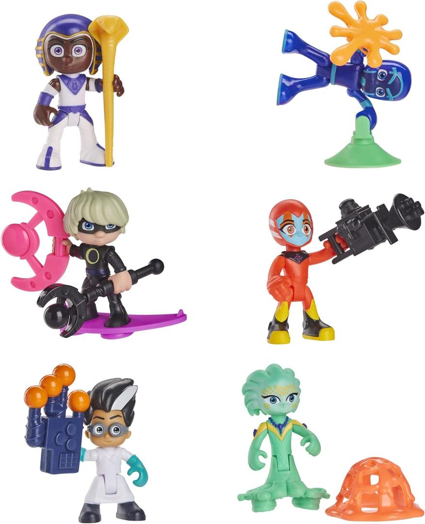 PJ Masks Ultimate Villain Collection Preschool Toy, Figure Set with 6 Action Figures and 11 Accessories for Kids Ages 3 and Up 