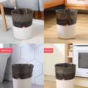 Feisco 3 Gallon Black TrashBag,Small Drawstring Garbage Bag TrashCan Liner,100 Counts,0.55 Mil
