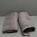 Amazon Basics 2 Piece Quick-Dry Oversize Bath Towel, 100% Cotton, Platinum, 54" x 30"