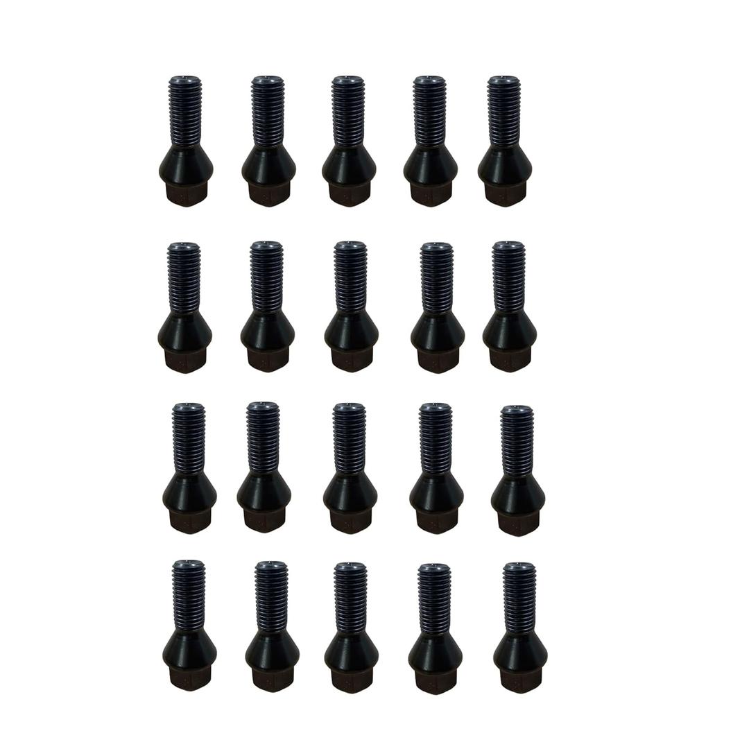 36136781151 Wheel Lug Bolt Stud M14 x1.25 Overal Length 47mm for BMW F30 F35 F10 F25 X3 E70 X5 (Pack of 20)