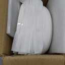 Sweese 22oz Porcelain Pasta Bowls Set of 6-7.6 Inch White Salad Serving Plates, Microwave Dishwasher Safe Dinnerware