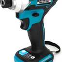 Cordless Impact Driver 1/4 inch Compatible with Makita 18v Battery, Brushless Driver 220Ft-lbs(300N.m), 3-Speed Lightweight Power Impact Drivers with LED Light(Tool Only)