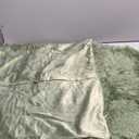 Uxcell Set of 2 Throw Pillow Covers, Soft Fluffy Cushion Covers Decorative Double Sided Plush Pillow Covers Faux Fur Decorative Square Pillowcases for Sofa 16 x 16 Inch Green