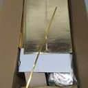 Liecho 24 Inch Tabletop Mini Christmas Tree, Miniature Pine Christmas Tree with Hanging Ornaments, Battery Operated Artificial Xmas Tree, Best DIY Christmas Decorations-Gold