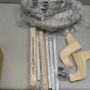 Zakkart SnugCloud Cat Window Perch with 4-Sided Bolster - Orthopedic Cat Hammock for Window Sill - Solid Hardwood & Metal Frame - Window Seat for Pets (Natural Color Wood w/Gray Bed, Large) (Large (25"x15"))