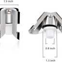 Champagne Sealer Stopper, BGMAX 3 Pack Stainless Steel Sparkling Wine Bottle Plug Sealer Set with a Longer Sealing Plug, Gifts Accessories for Champagne