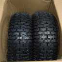 GICOOL 13x5.00-6 Rubber Lawn Mower Tire and Wheel, 2 Pcs Replacement 13x5-6nhs Riding Mowers Lawn Pneumatic Tire with Bearing Bore 3/4" & 5/8", 3" -4.5" Centered Hub