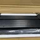 Unionly Large Rolling Printer Stand with Height Adjustable Shelf and Wheels, Black  22"W × 15"D × 24.8"H, 