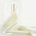 HUIHUANG Ivory Satin Ribbon 6 inch Extra Wide Double-Faced Satin Ribbon for Chair Sashes, Gift Wrapping, Large Bows, Sewing Crafts, Wreaths, Wedding Decor- Continuous 10 Yards