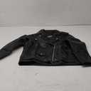 HWK Brando Leather Motorcycle Jacket for Women, Genuine Leather Jacket for Weather & Water Resistant Motorbike Riding, Size L