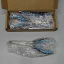 DURATECH 2PCS 7" Long Reach Needle Nose Pliers Set, Long Nose Pliers & Bent Nose Pliers, Small Needle Nose Pliers for Jewelry Making, Wire Wrapping, Wire Bending and Object Gripping on Narrow Space