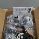 HOLKIE Stem Caster Wheels 2 inch Total Locking Casters Set of 4, Threaded Stem 3/8" -16 x 1 (Diameter 3/8", Length 1") Swivel Heavy Duty Castors Black (Black-With Brake-4 pack)