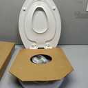 Mayfair NextStep2 Toilet Seat with Built-In Potty Training Seat, Slow-Close, Removable that will Never Loosen, Elongated, White