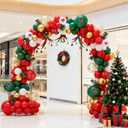 110pcs Ugly Sweater Christmas Balloon Arch Kit, Ugly Sweater Christmas Party Decorations for Happy New Year the Santa Claus Family Party Decor Supplies, Ugly Sweater with Green Red Balloons