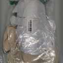 A&J DESIGN Baby Boy Suits Clothes Infant Toddler Formal Gentleman Outfits, Dress Shirt + Vest + Bow Tie + Pants Wedding Set (6-9 Months, Beige)